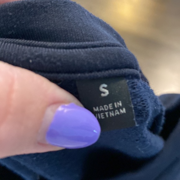 Athleta Blue Pullover Snap Sleeve Soft Small S EUC - Picture 7 of 9